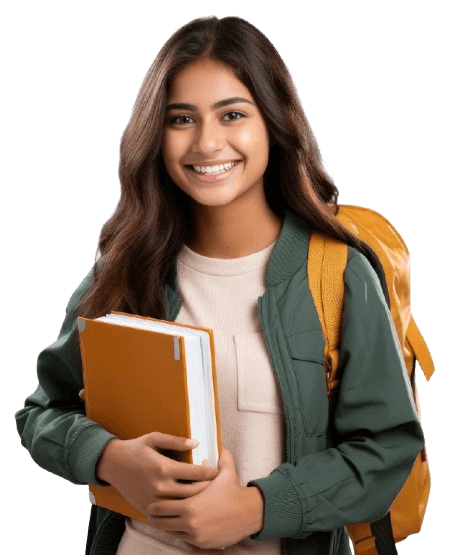 Student with books